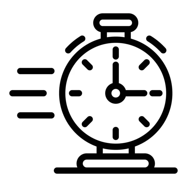 Hurling icona del cronometro, stile contorno — Vettoriale Stock