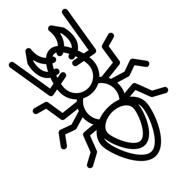 Icono de hierba de hormiga, estilo de contorno — Archivo Imágenes Vectoriales