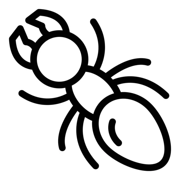 Tree ant icon, outline style — Stock Vector