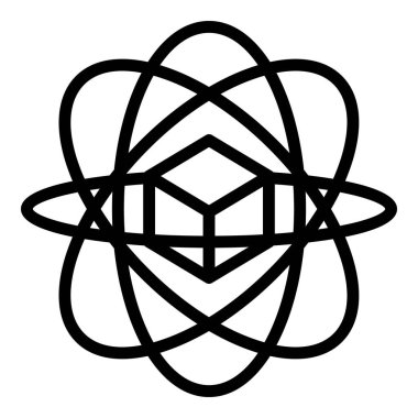 Döndürme jiroskop simgesi, dış hat biçimi