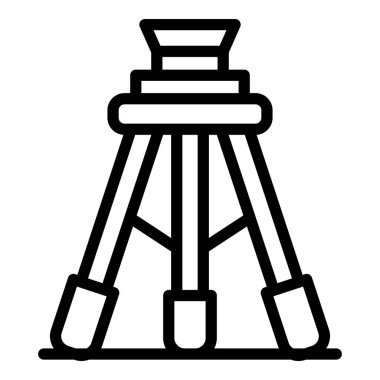 Yapı tripod simgesi, özet biçimi