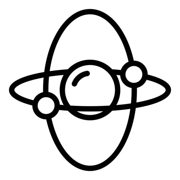 Ikona żyroskopu postawy, styl konturu — Wektor stockowy