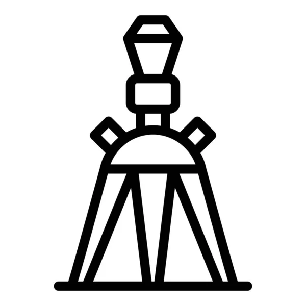 Tripod stand icon, outline style — Stock Vector