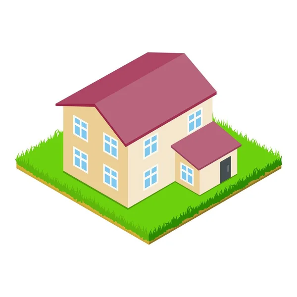 Countryside hus ikon, isometrisk stil — Stock vektor