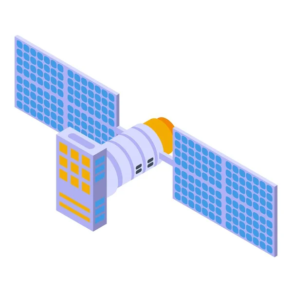 Icône astronaute station spatiale, style isométrique — Image vectorielle