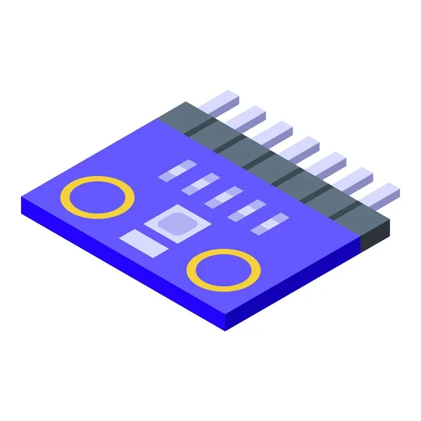 Icono de chip giroscopio, estilo isométrico — Archivo Imágenes Vectoriales