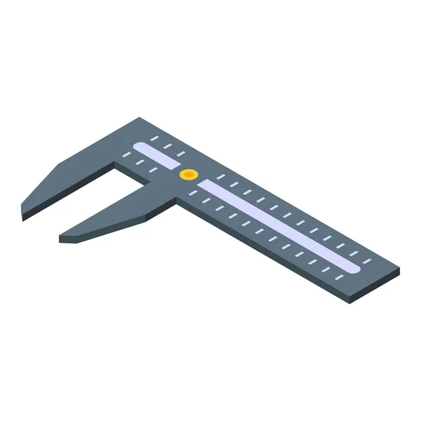 Messschieber-Symbol, isometrischer Stil — Stockvektor