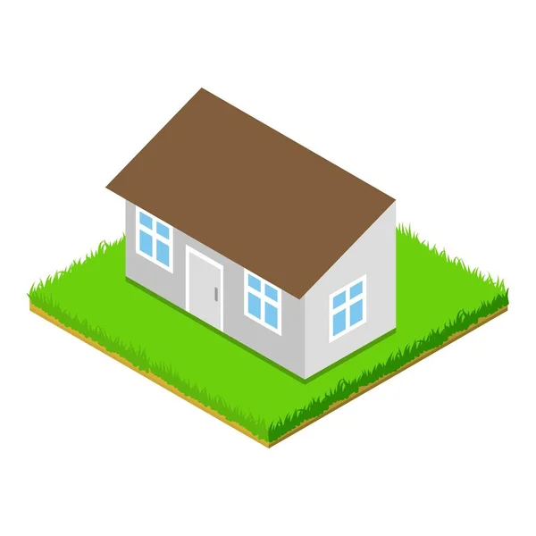 Small house icon, isometric style — Stock Illustration Small house icon, isometric style Stock Vector