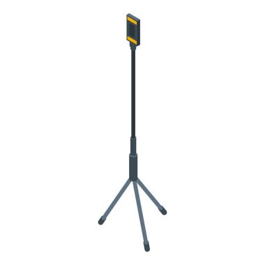 Akıllı telefon tripod simgesi, izometrik biçim