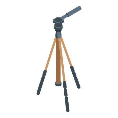 Video tripod simgesi, izometrik biçim
