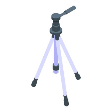 Stüdyo tripod simgesi, izometrik biçim