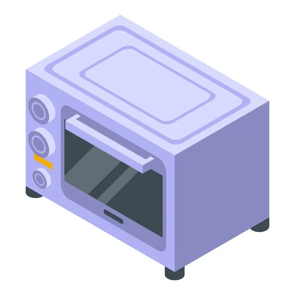 Convección horno parrilla icono, estilo isométrico — Vector de stock