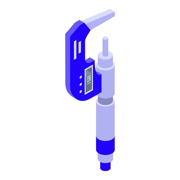 디지털 마이크로 미터 아이콘 , isometric 스타일 — 스톡 벡터