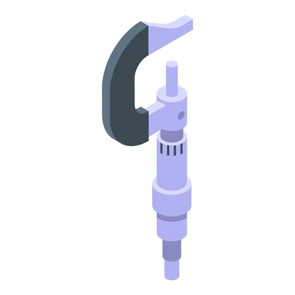 Instrumentenmicrometer icoon, isometrische stijl — Stockvector