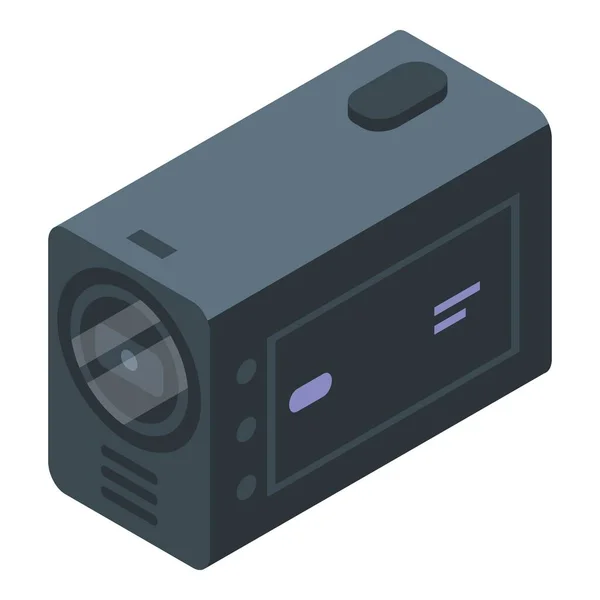 Εικονίδιο κάμερας βιντεοκάμερας, ισομετρικό στυλ — Διανυσματικό Αρχείο