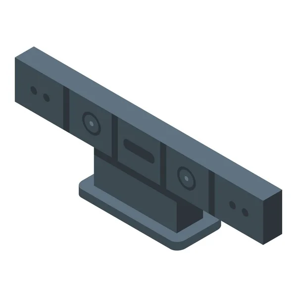 Иконка веб-камеры конференции, изометрический стиль — стоковый вектор