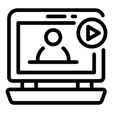 Video çevrimiçi toplantı simgesi, özet biçimi