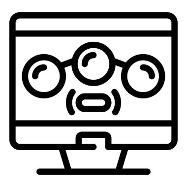 İletişim çevrimiçi toplantı simgesi, özet biçimi