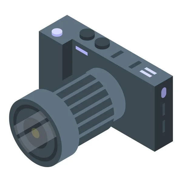 Hobby icono de la cámara, estilo isométrico — Vector de stock