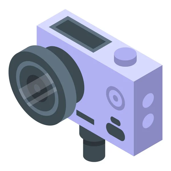 Professionelle Action-Kamera-Ikone, isometrischer Stil — Stockvektor