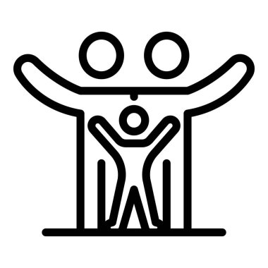 Mutlu ev aile simgesi, taslak biçimi