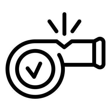 Hakem düdük simgesi, taslak biçimi