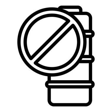 Kırık pil simgesi, özet biçimi