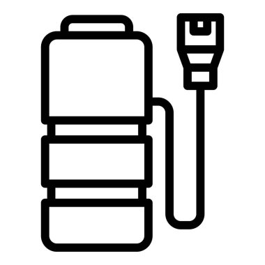 Eklenti şarj pil simgesi, taslak biçimi