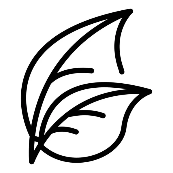 Ikona ziół bazylii, styl konturu — Wektor stockowy