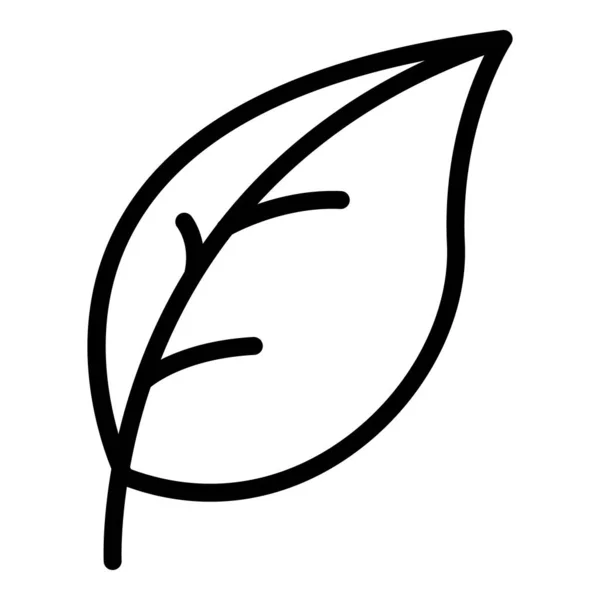 Icono de granja de hoja de albahaca, estilo de esquema — Vector de stock