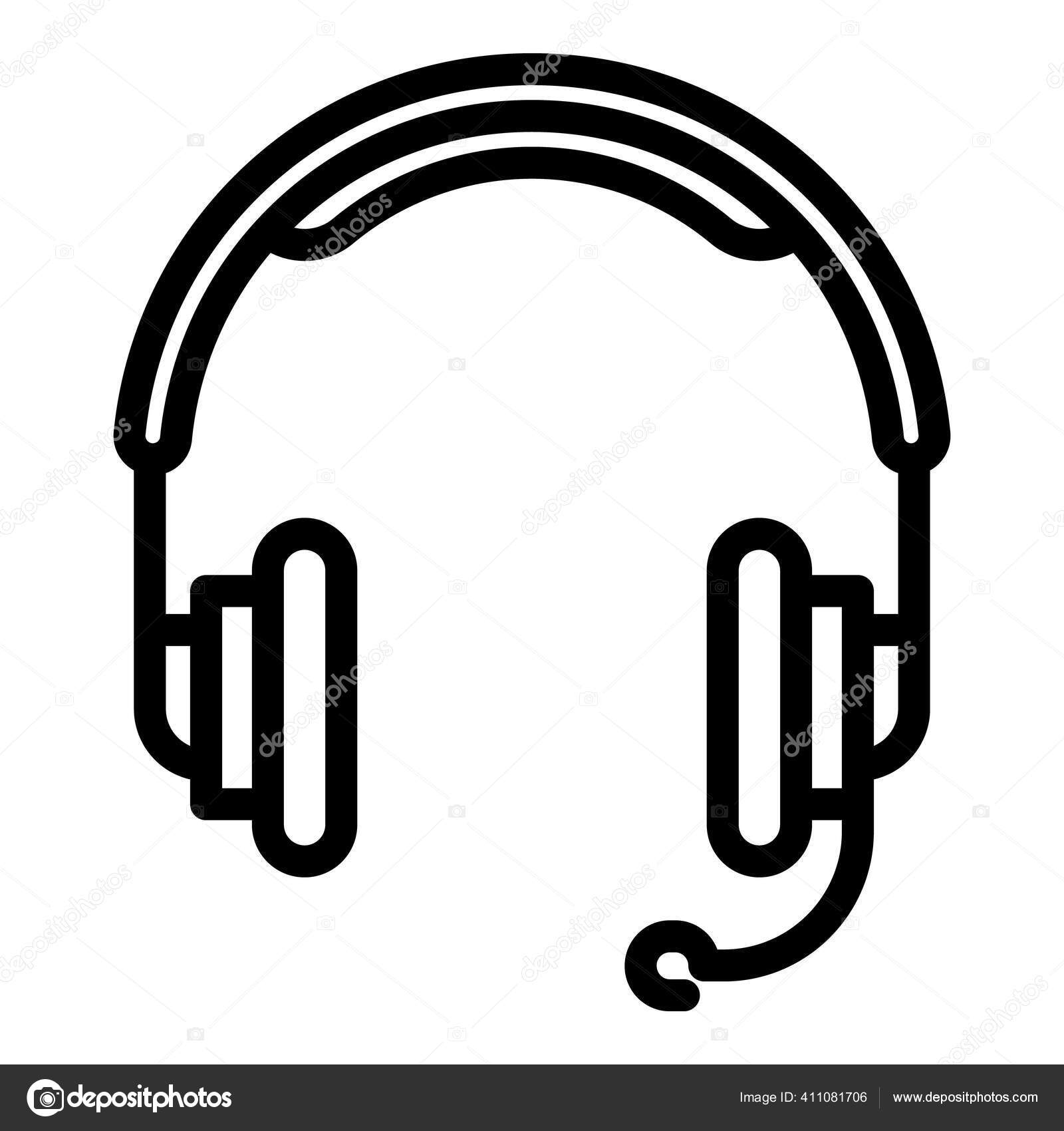 Gaming Headset Icon Outline Style Vector Image By C Ylivdesign Vector Stock