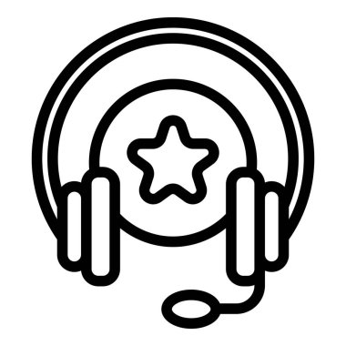 Cord ses kulaklık simgesi, özet biçimi