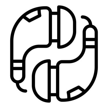 Smartphone kulaklık simgesi, özet biçimi