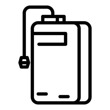 Pil güç bankası simgesi, özet biçimi