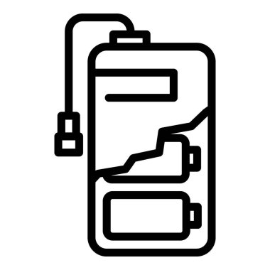 Hücre güç bankası simgesi, özet biçimi