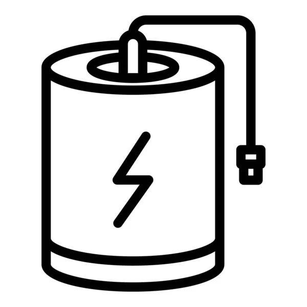 Barrel power bank ikon, skissera stil — Stock vektor