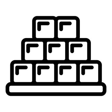 Buz küpleri simgesi, özet biçimi