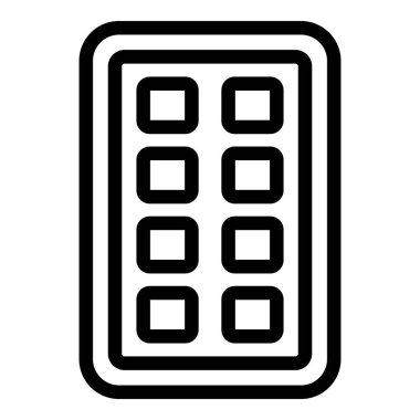 Buzdolabı buz kalıbı simgesi, taslak biçimi