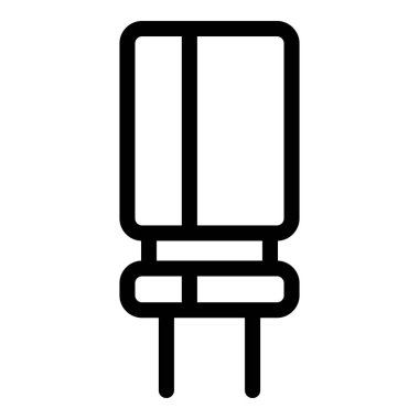 Elektronik kapasitör simgesi, özet biçimi