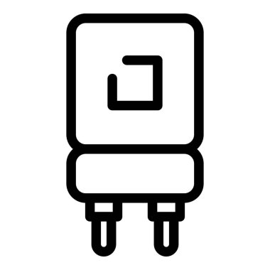 Elektronik simge için kapasitör, özet biçimi