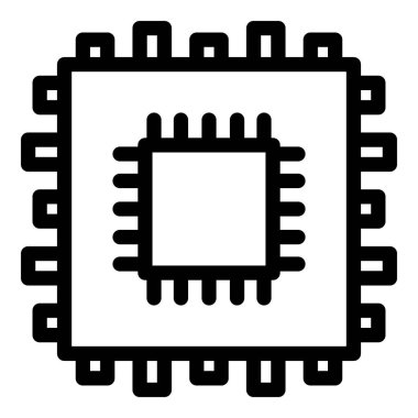 Çip işlemci simgesi, özet biçimi