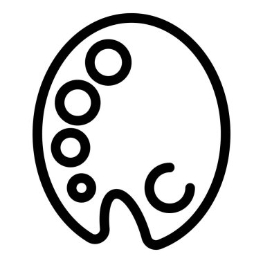 Suluboya palet simgesi, özet biçimi