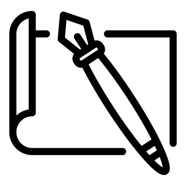 Kağıt ve dolmakalem simgesi, özet biçimi