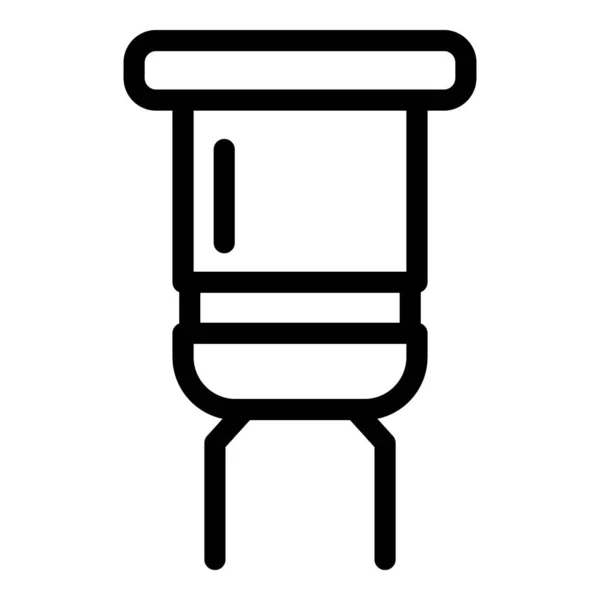 Condensator icoon, omtrek stijl — Stockvector