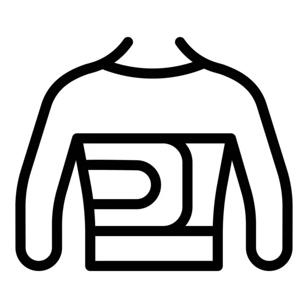 Значок повязки на теле, стиль контура — стоковый вектор