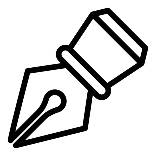 Dip-Stift-Symbol, Umrissstil — Stockvektor