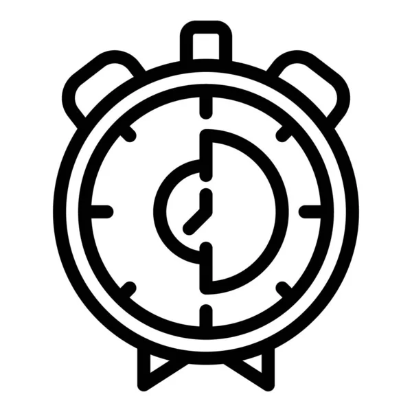Ícone de cronômetro analógico, estilo esboço — Vetor de Stock