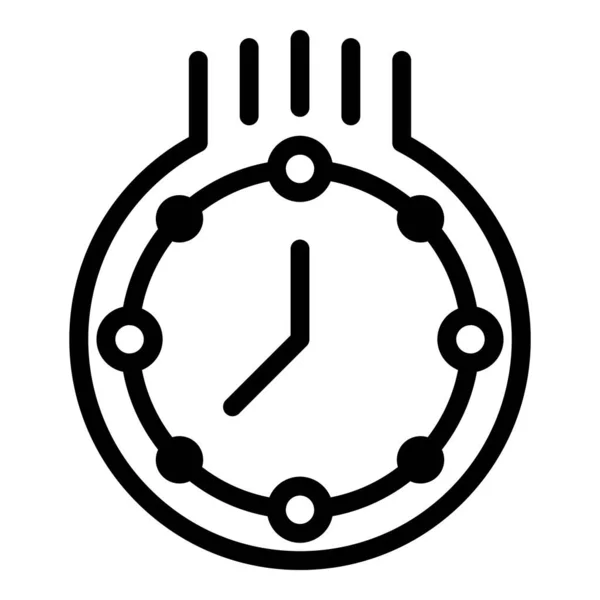 Icône de chronomètre rapide, style contour — Image vectorielle