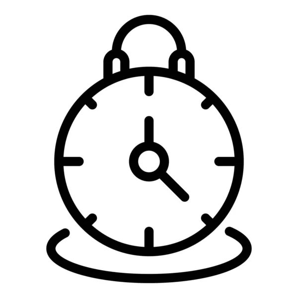 Arbeta väckarklocka ikon, skissera stil — Stock vektor
