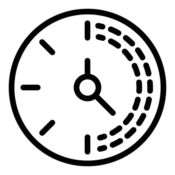 Αντίστροφη μέτρηση εικονίδιο χρονόμετρο, στυλ περίγραμμα — Διανυσματικό Αρχείο